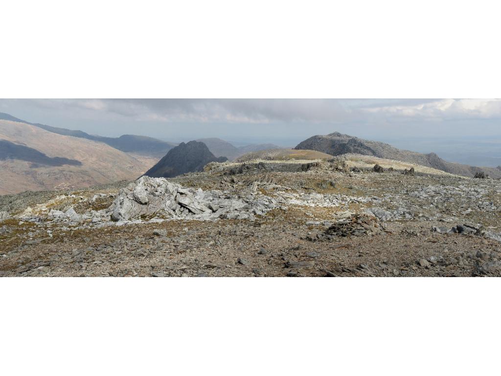 View from Glyder Fawr to Tryfan and Glyder Fach