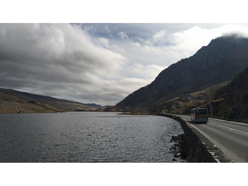 Arrived at Pont Pen-y-benglog by bus