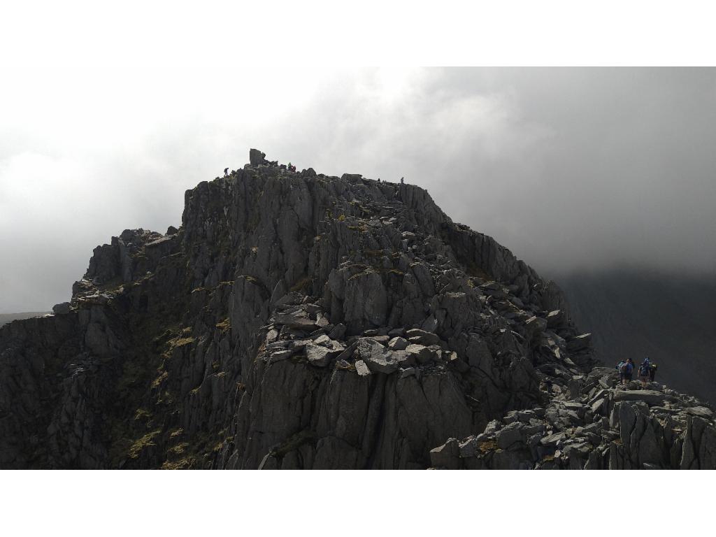 View from the north summit to the main summit