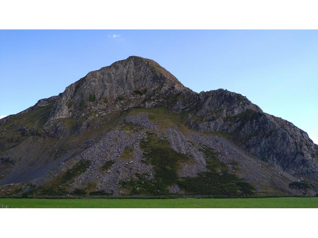 Impressive north face of Craig yr Aderyn