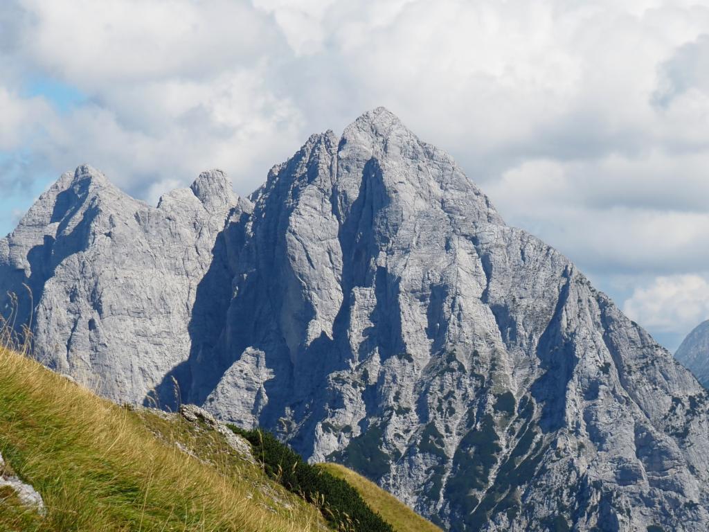 Hochtor, Festkogel und Ödstein vom Abstieg von der Pfarrmauer