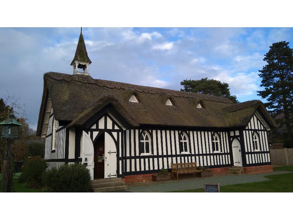 Timber frame church in Little Stretton