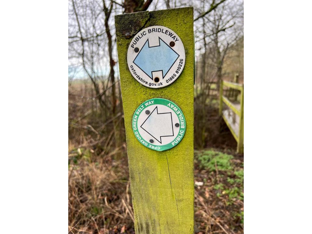 Green Belt Way sign posting