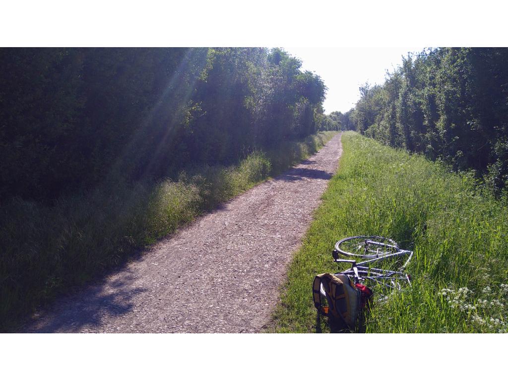 Cycle path on the former Thame Railway track