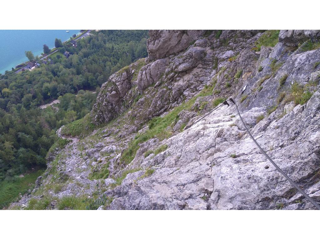 Blick zurück von unterhalb der Weißen Wand