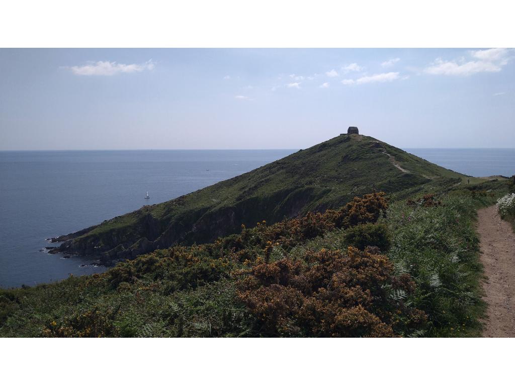 Arriving at Rame Head