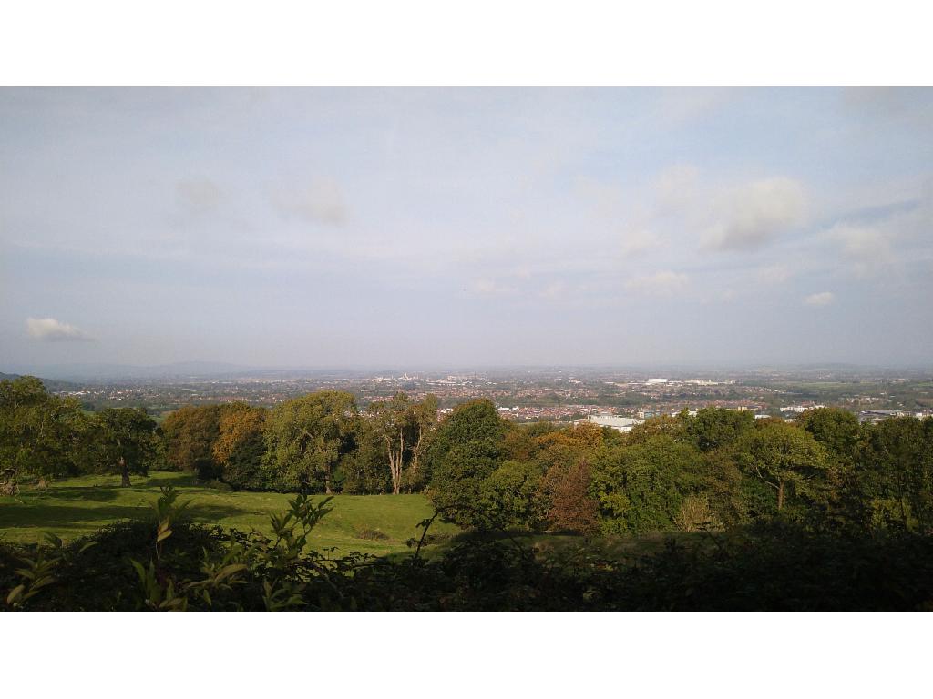 View to Gloucester from the road to Cooper's Hill