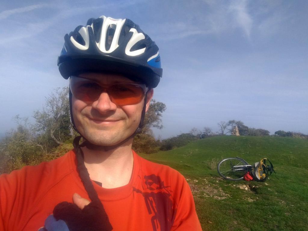 On the summit of Haresfield Beacon