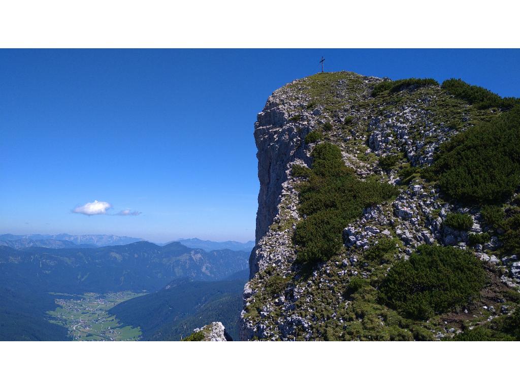 Blick vom Südgipfel zum Hauptgipfel