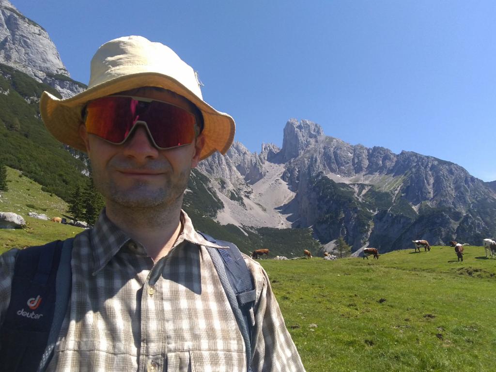 Auf der Stuhlalm, mit Bischofsmütze im Hintergrund