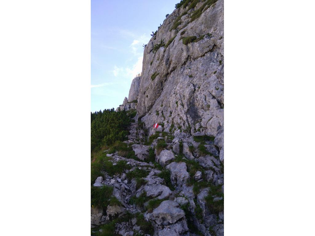 Rückquerung zur Aufstiegsschlucht