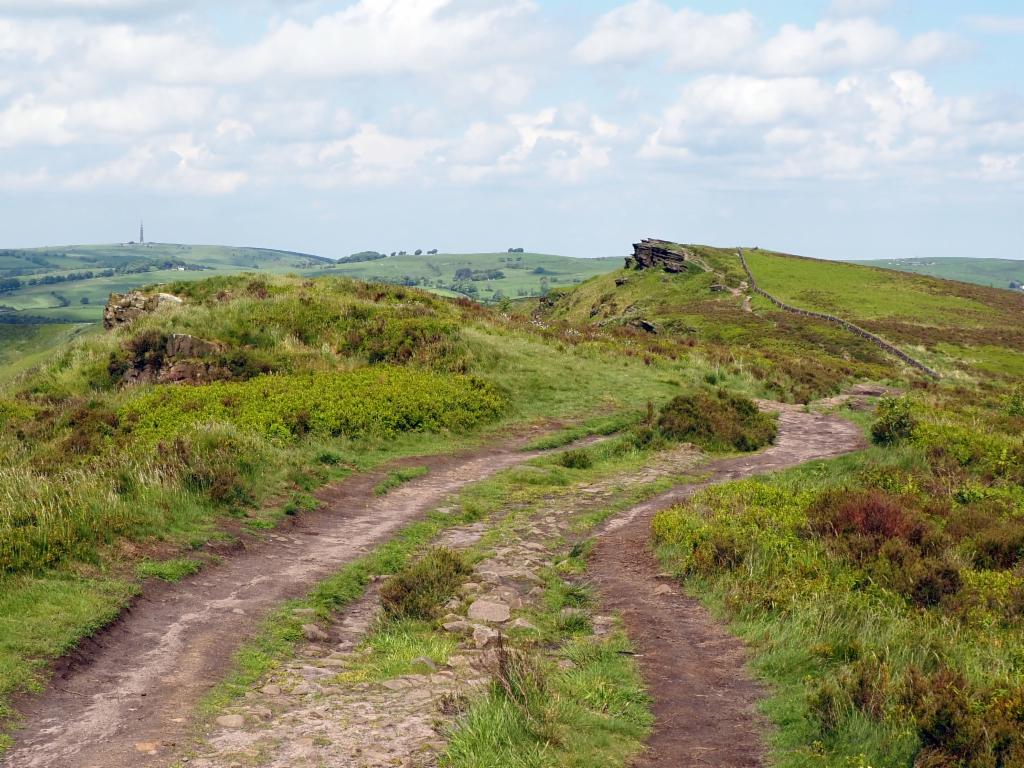 View from the ridge towards Sutton Common radio tower in the northwest