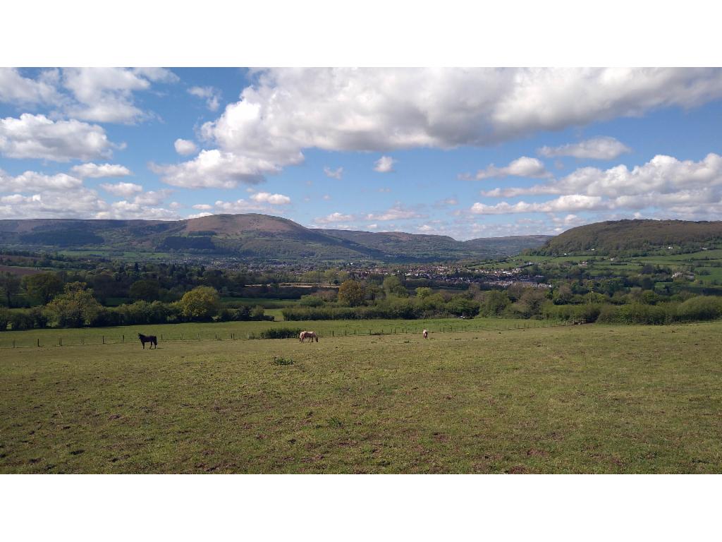 Pastures east of Abergavenny