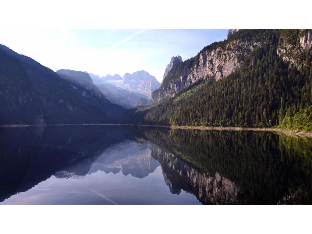 Berühmter Dachstein-Blick vom Vorderen Gosausee