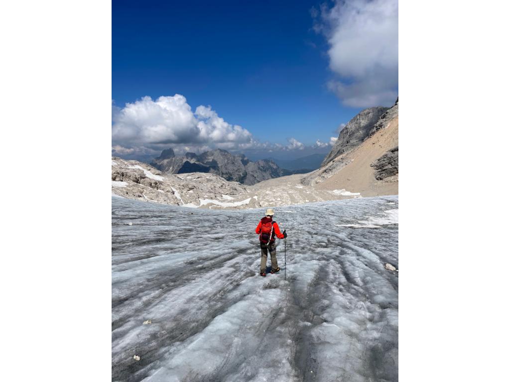 Peter auf dem Gletscherrest