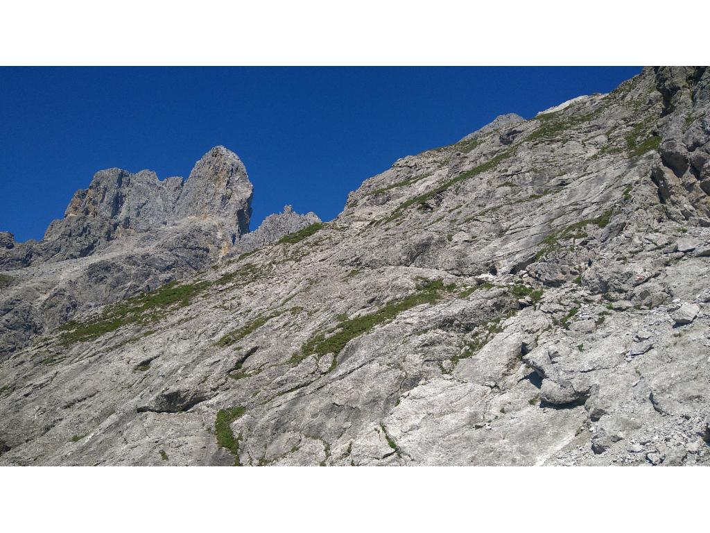 Felsiger Aufstieg zum Steiglpass