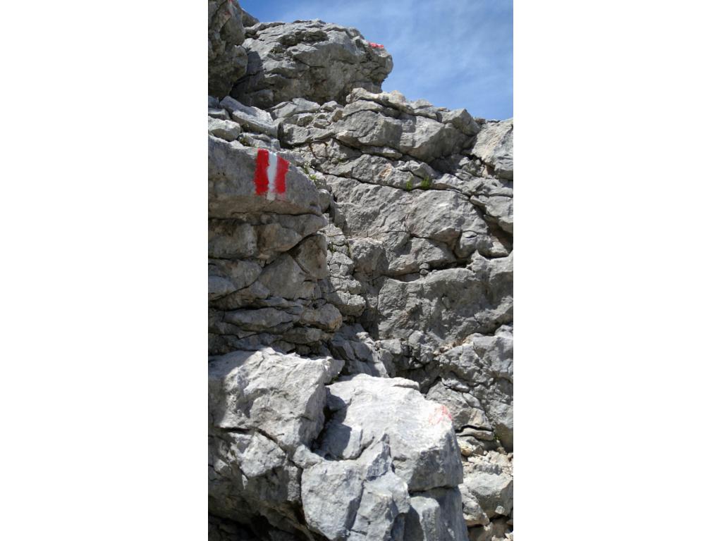 Steilstufe im Abstieg von der Hosswandscharte