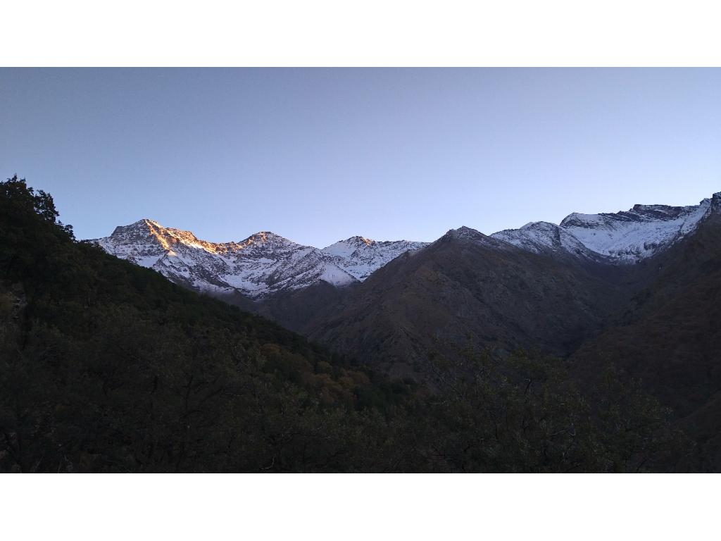 Abendstimmung über der Sierra Nevada