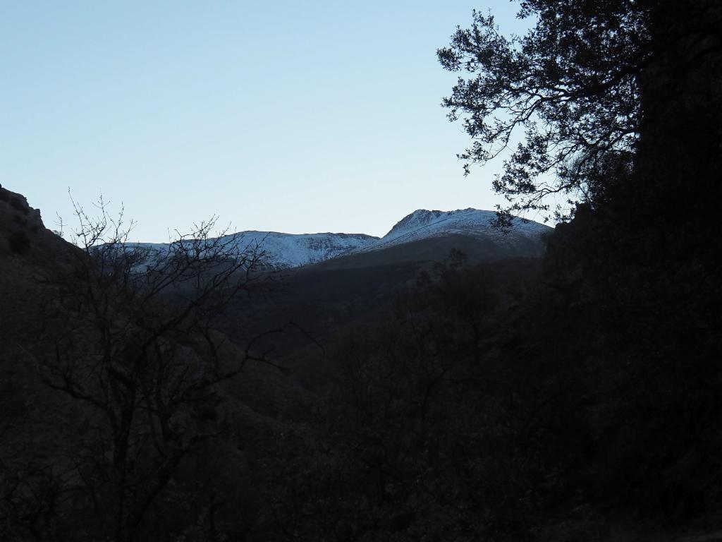 Blick taleinwärts Richtung Cerro de Mojón Alto
