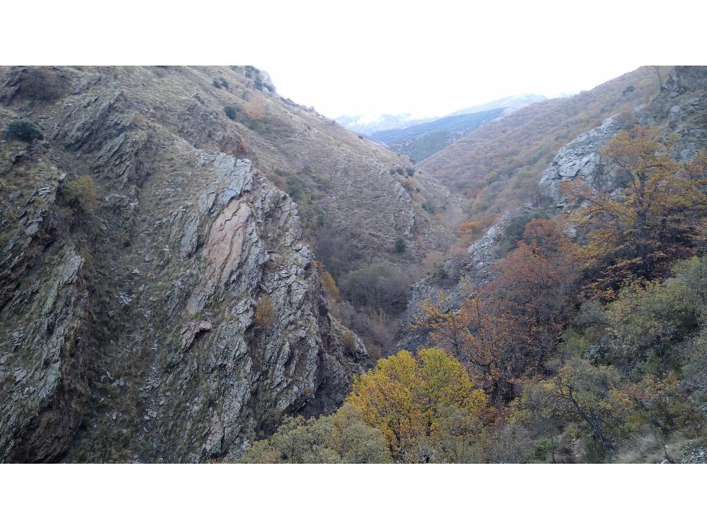 Tief eingeschnittene Schlucht des R&iacute;o Genil