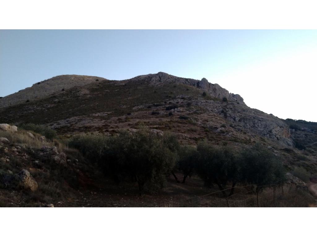 Aufstiegshang zur Felskuppe des Cruz de Cogollos