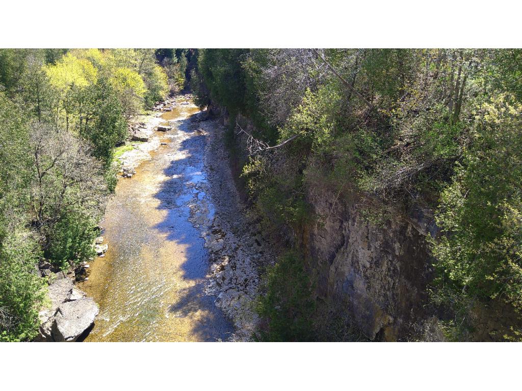 View from David Street Bridge into Irvine River gorge