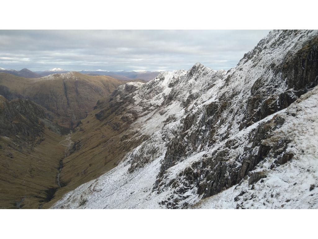 Beinn Fhada flanking the right side of the Hidden Valley