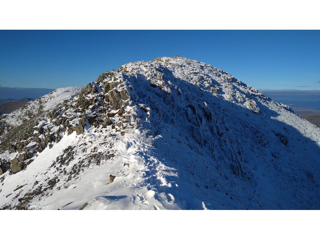 Looking back at the Bidean nam Bian summit