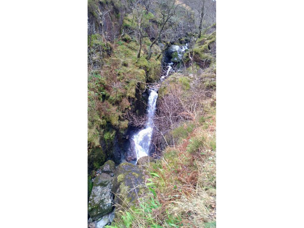 Waterfalls in the lower gorge