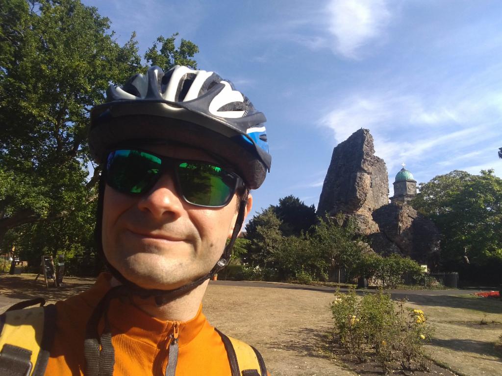 Slanting tower of Bridgnorth Castle