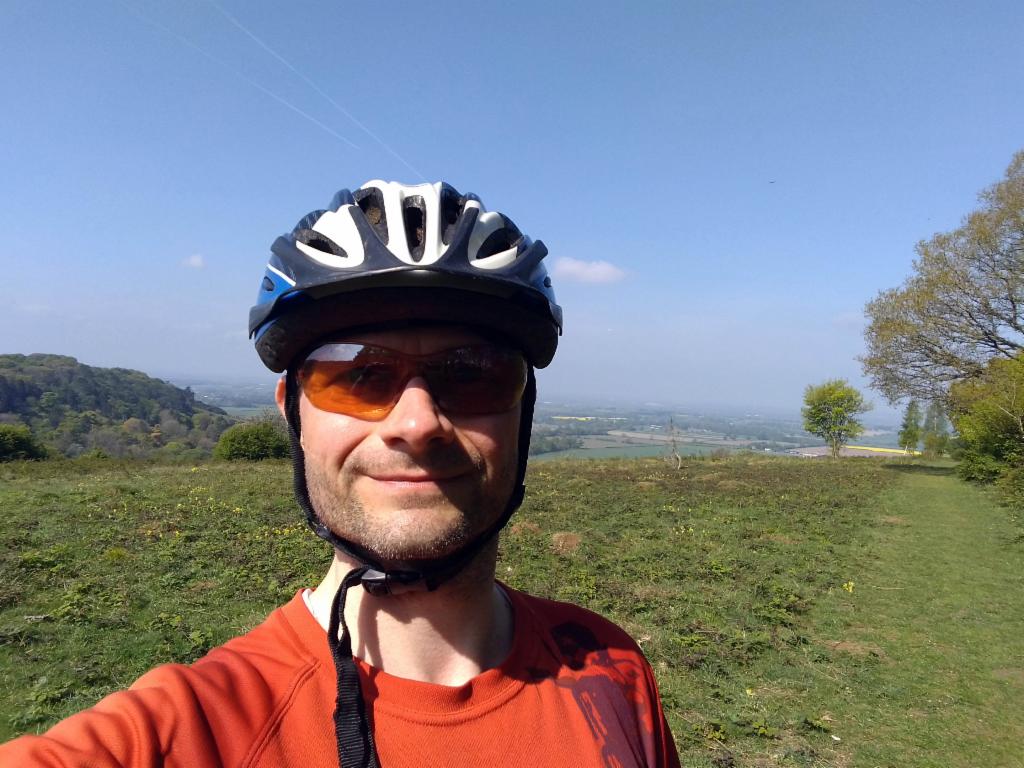 At the view point in Aston Rowant Nature Reserve near Bald Hill