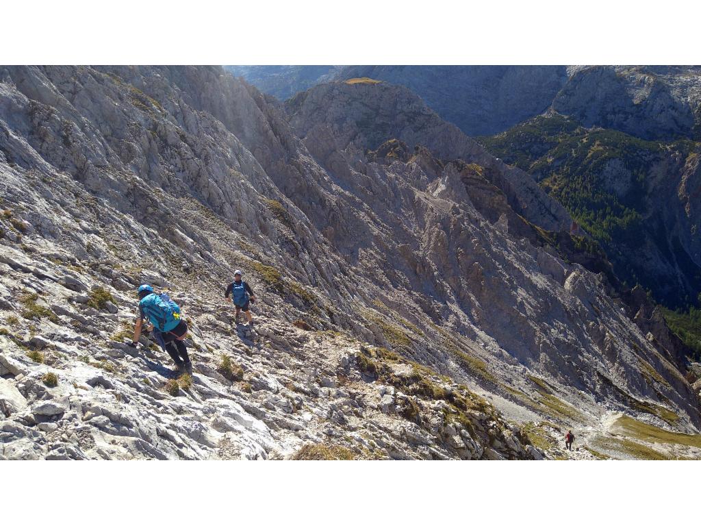 Querung in die mittlere Steilstufe